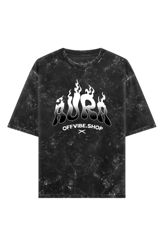 Aura: Acidwash Oversized Unisex Tshirt